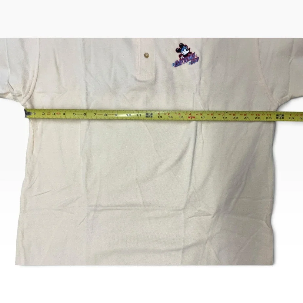 Vintage Disney Mickey Mouse Daytona 500 Polo Shirt HOI 2XL Racing NASCAR